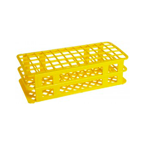 13455.GRADILLA P/60 TUBOS 5-15ML, 16MM PLEGABLE, AUTOCLAVABLE POLIPROPILENO AMARILLO - HEATHROW