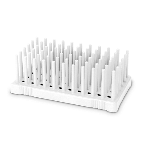 13456.GRADILLA P/50 TUBOS 10ML,  14-17MM, 66 CLAVIJAS, POLIPROPILENO BLANCO - HEATHROW
