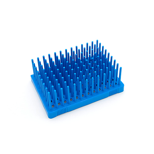 13458.GRADILLA P/96 TUBOS 7ML, 10-14MM, 117 CLAVIJAS, POLIPROPILENO AZUL - HEATHROW