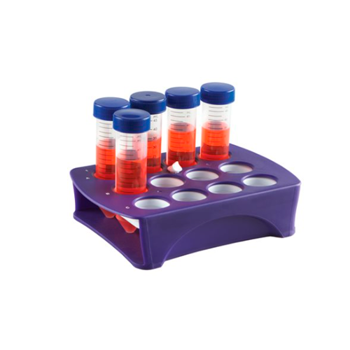13463.GRADILLA P/12 TUBOS 15-50ML RACK UNIVERSAL, POLIPROPILENO MORADO - HEATHROW