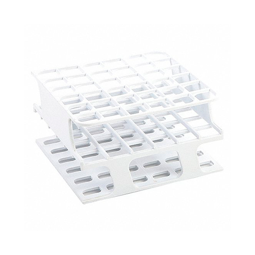 13464.GRADILLA P/36 TUBOS 5-10ML, 13MM ONE RACK AUTOCLAVABLE, PLASTICO BLANCO - HEATHROW