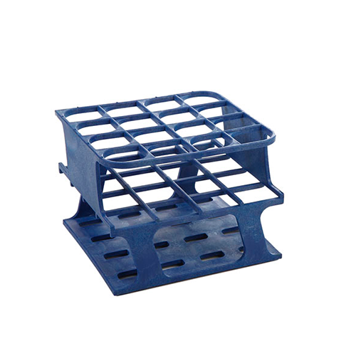 13474.GRADILLA P/16 TUBOS 10-18ML, 25MM ONE RACK AUTOCLAVABLE, PLASTICO AZUL - HEATHROW