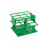 13476.GRADILLA P/9 TUBOS 15-50ML, 30MM ONE RACK AUTOCLAVABLE, PLASTICO VERDE - HEATHROW