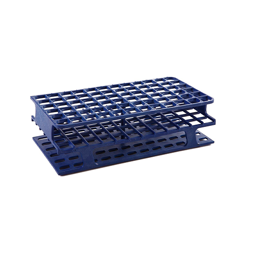 13477.GRADILLA P/72 TUBOS 5-10ML, 13MM ONE RACK AUTOCLAVABLE PLASTICO AZUL - HEATHROW