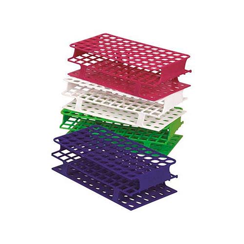12095. GRADILLA P/72 TUBOS 5-10ML 13MM ONE RACK PLASTICO AUTOCLAVABLE COLOR VERDE  - HEATHROW