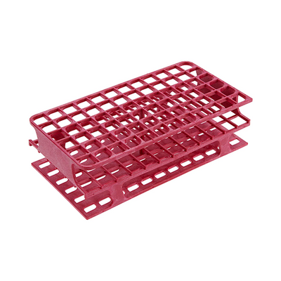 13478.GRADILLA P/72 TUBOS 5-10ML, 13MM ONE RACK AUTOCLAVABLE PLASTICO MAGENTA - HEATHROW