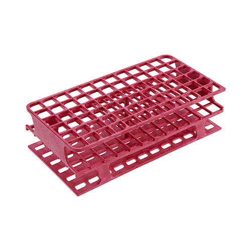 13478.GRADILLA P/72 TUBOS 5-10ML, 13MM ONE RACK AUTOCLAVABLE PLASTICO MAGENTA - HEATHROW