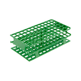 13485.GRADILLA P/72 TUBOS 5-10ML, 13MM ONE RACK POLIPROPILENO VERDE - HEATHROW