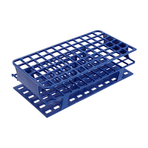 13488.GRADILLA P/72 TUBOS 5-10ML, 16MM ONE RACK POLIPROPILENO AZUL - HEATHROW