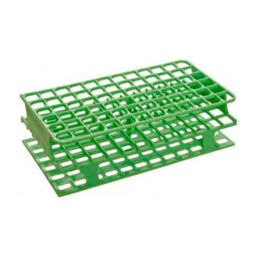 12091. GRADILLA P/72 TUBOS 5-10ML 16MM POLIPROPILENO COLOR VERDE - HEATHROW