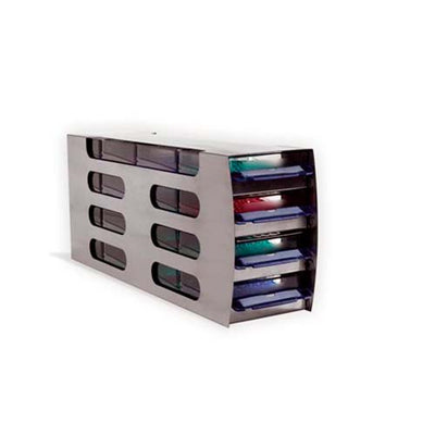 13506.ESTANTE DE ACERO INOXIDABLE P/CONGELADOR VERTICAL, 4 ENTREPAÑOS, 16 CAJAS ARTIC SQUARES - HEATHROW
