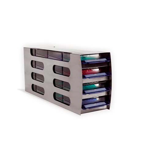 13506.ESTANTE DE ACERO INOXIDABLE P/CONGELADOR VERTICAL, 4 ENTREPAÑOS, 16 CAJAS ARTIC SQUARES - HEATHROW