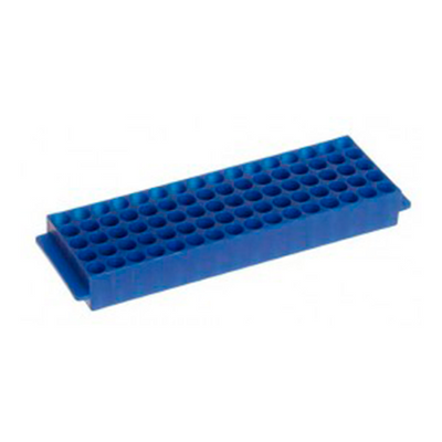 51495. GRADILLA P/80 MICROTUBOS 1.5/2ML, 11MM AUTOCLAVABLE, POLIPROPILENO AZUL C/2 - HEATHROW