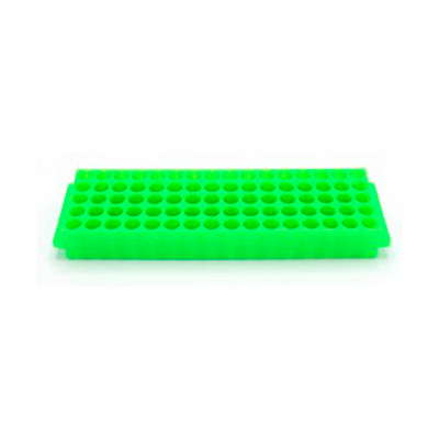 13495. GRADILLA P/80 MICROTUBOS 1.5/2ML, 11MM AUTOCLAVABLE, POLIPROPILENO VERDE C/2 - HEATHROW