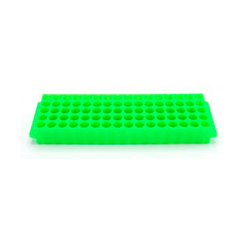 13495. GRADILLA P/80 MICROTUBOS 1.5/2ML, 11MM AUTOCLAVABLE, POLIPROPILENO VERDE C/2 - HEATHROW