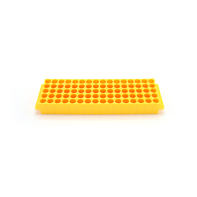 13497. GRADILLA P/80 MICROTUBOS 1.5/2ML, 11MM AUTOCLAVABLE, POLIPROPILENO AMARILLO C/2 - HEATHROW