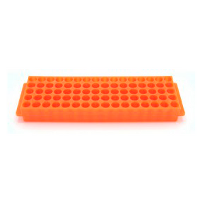 13498. GRADILLA P/80 MICROTUBOS 1.5/2ML, 11MM AUTOCLAVABLE, POLIPROPILENO NARANJA C/2 - HEATHROW