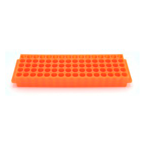 13498. GRADILLA P/80 MICROTUBOS 1.5/2ML, 11MM AUTOCLAVABLE, POLIPROPILENO NARANJA C/2 - HEATHROW