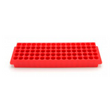 13499. GRADILLA P/80 MICROTUBOS 1.5/2ML, 11MM AUTOCLAVABLE, POLIPROPILENO ROJO C/2 - HEATHROW