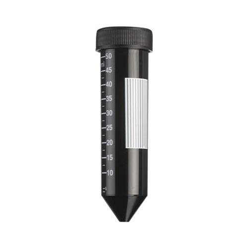 13550.TUBO P/CENTRIFUGA 50ML DE POLIPROPILENO CONICO NEGRO, GRADUACION 5.0ML DE POLIPROPILENO ESTERIL PAQUETE C/25 PIEZAS - HEATHROW