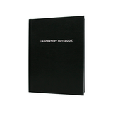 13385.LIBRETA DE LABORATORIO PASTA NEGRA C/100 HOJAS DE RAYA - HEATHROW