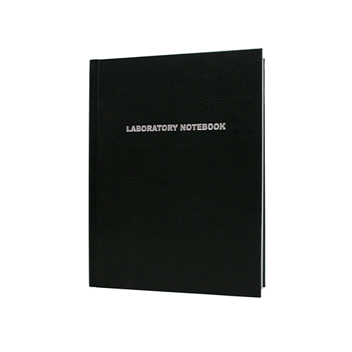 13385.LIBRETA DE LABORATORIO PASTA NEGRA C/100 HOJAS DE RAYA - HEATHROW