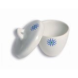 22826. CRISOL DE PORCELANA 40ML FORMA ALTA C/TAPA PAQUETE C/2 PIEZAS  UNITED SCIENTIFIC