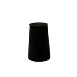 14549. TAPON DE HULE NEGRO #0 SOLIDOS 15X13X25MM PAQUETE C/50 PIEZAS - ART MOLD