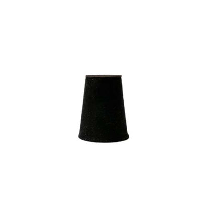 14551. TAPON DE HULE NEGRO # 000 SOLIDOS 12X8X16MM PAQUETE C/100 PIEZAS - ART MOLD