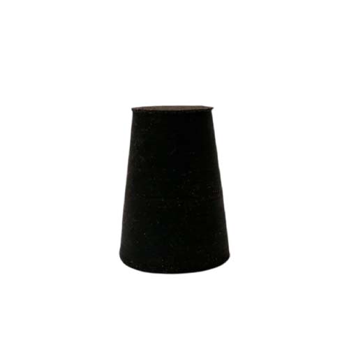 14552. TAPON DE HULE NEGRO # 1 SOLIDOS 17X14X25MM PAQUETE C/50 PIEZAS  - ART MOLD