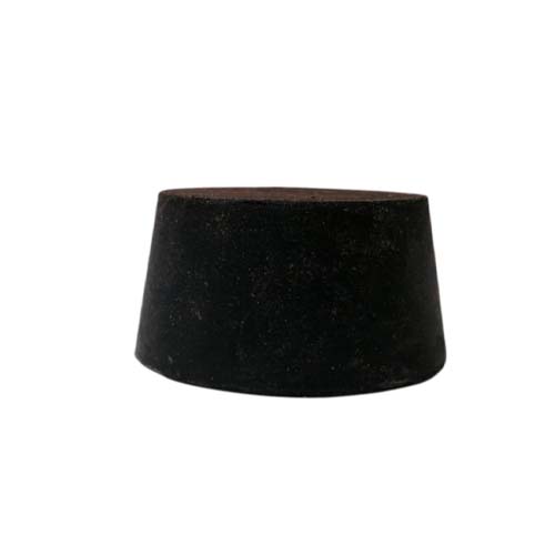 14554. TAPON DE HULE NEGRO # 10.5 SOLIDOS 52X46X25MM PAQUETE C/10 PIEZAS - ART MOLD