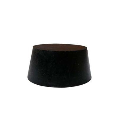 14556. TAPON DE HULE NEGRO # 12 SOLIDOS 61X52X33MM PAQUETE C/5 PIEZAS - ART MOLD