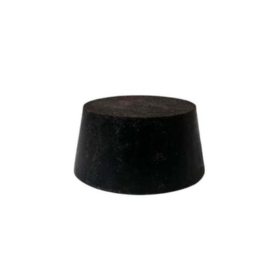 14557. TAPON DE HULE NEGRO # 13 SOLIDOS 65X57X32MM PAQUETE C/3 PIEZAS - ART MOLD
