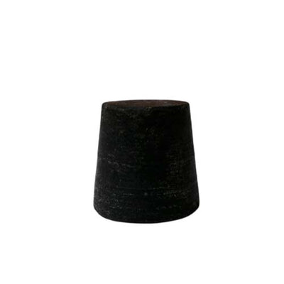 14561. TAPON DE HULE NEGRO # 4 SOLIDOS 24X20X25MM PAQUETE C/30 PIEZAS - ART MOLD