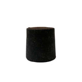 14563. TAPON DE HULE NEGRO # 5.5 SOLIDOS 27X23X24MM PAQUETE C/30 PIEZAS - ART MOLD