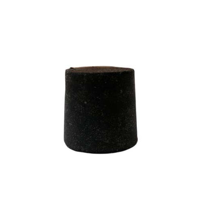 14563. TAPON DE HULE NEGRO # 5.5 SOLIDOS 27X23X24MM PAQUETE C/30 PIEZAS - ART MOLD