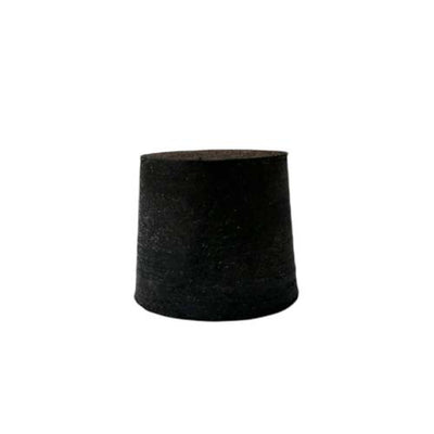 14562. TAPON DE HULE NEGRO # 5 SOLIDOS 25X22X25MM PAQUETE C/30 PIEZAS - ART MOLD