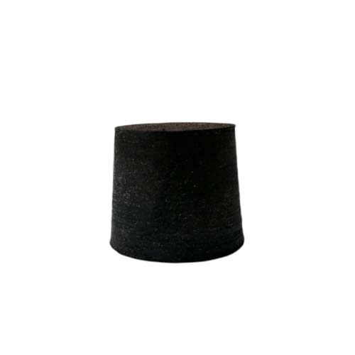 14562. TAPON DE HULE NEGRO # 5 SOLIDOS 25X22X25MM PAQUETE C/30 PIEZAS - ART MOLD