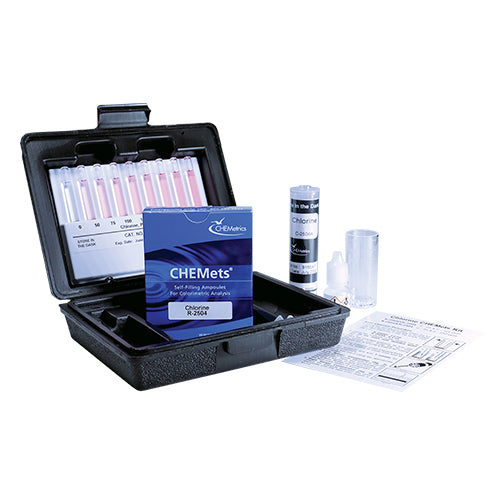 9627. CLORO LIBRE TOTAL KIT 0-50 Y 0-250PPM - CHEMETRICS