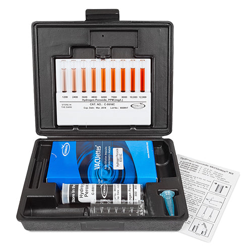 9642. PEROXIDO HIDROGENO KIT 0-1000 Y 1200-12000PPM - CHEMETRICS