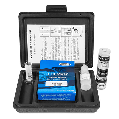 9650. MANGANESO KIT 0-2PPM - CHEMETRICS