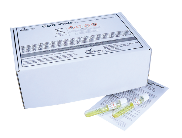 6207. KIT DQO RANGO 0-1500PPM(H/R) CAJA/150 VIALES LIBRE DE MERCURIO - CHEMETRICS