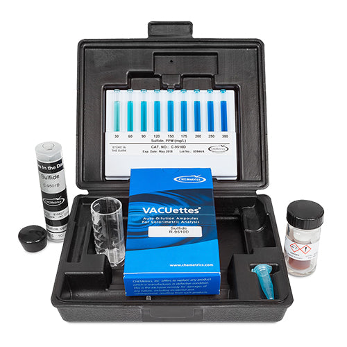 9691. SULFURO KIT 0-30 Y 30-300PPM - CHEMETRICS