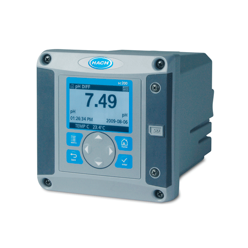 25761. CONTROLADOR UNIVERSAL MOD. SC200 P/1 SENSOR DIGITAL P/PH, ORP, OD, Y CONDUCTIVIDAD 240X160PIX 115/230V HACH