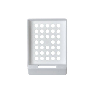 22981. CASSETTE P/INCLUSION BLANCO ACETAL S/TAPA 45° (TAPA SE VENDE POR SEPARADO) M481 PAQUETE C/500 PIEZAS SIMPORT