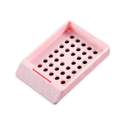 18484. CASSETTE P/INCLUSION HISTOSETTE ROSA C/TAPA ACETAL PAQUETE C/500 PIEZAS - SIMPORT