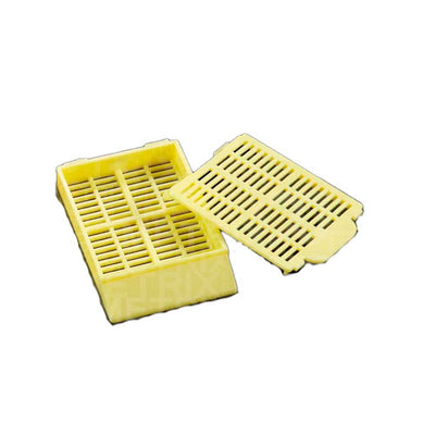 11835.CASSETTE P/INCLUSION HISTOSETTE AMARILLO C/TAPA ACETAL PAQUETE C/500 PIEZAS - SIMPORT