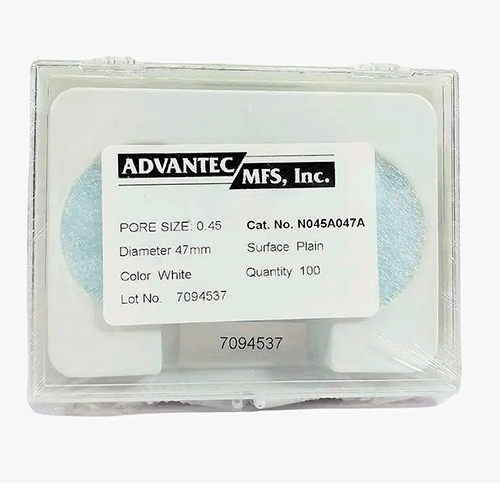 19766. MEMBRANA FILTRANTE NYLON 47MM, 0.45UM C/100 - ADVANTEC