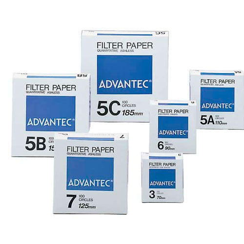 25838. PAPEL FILTRO #5A 15.0CM CUANTITATIVO, 0.22UM C/100 (WHATMAN 1441-150) ADVANTEC