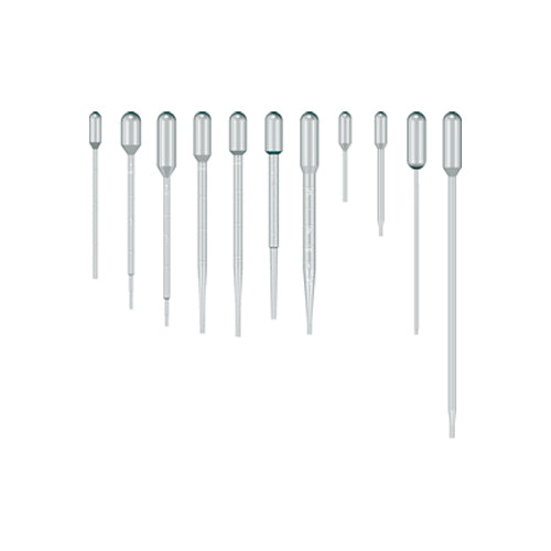 11838.PIPETA DE TRANSFERENCIA 3ML, LARGO 13.8CM. BULBO 2.1ML ESTERIL PAQUETE C/400 PIEZAS - SIMPORT